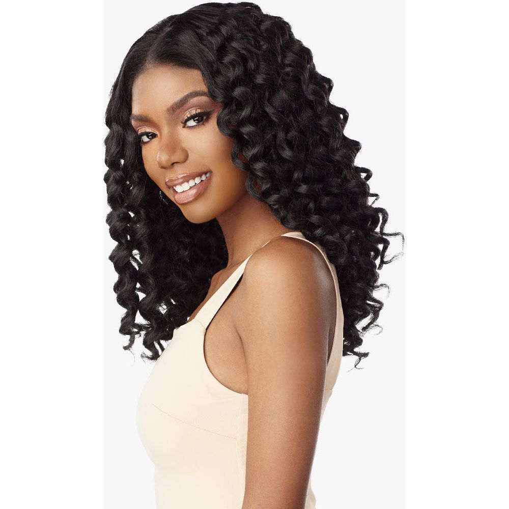 Sensationnel Curls Kinks & Co Kinky Edges Y - Part Synthetic HD Lace Front Wig - Kinky Rod Curl 18" - Beauty Exchange Beauty Supply