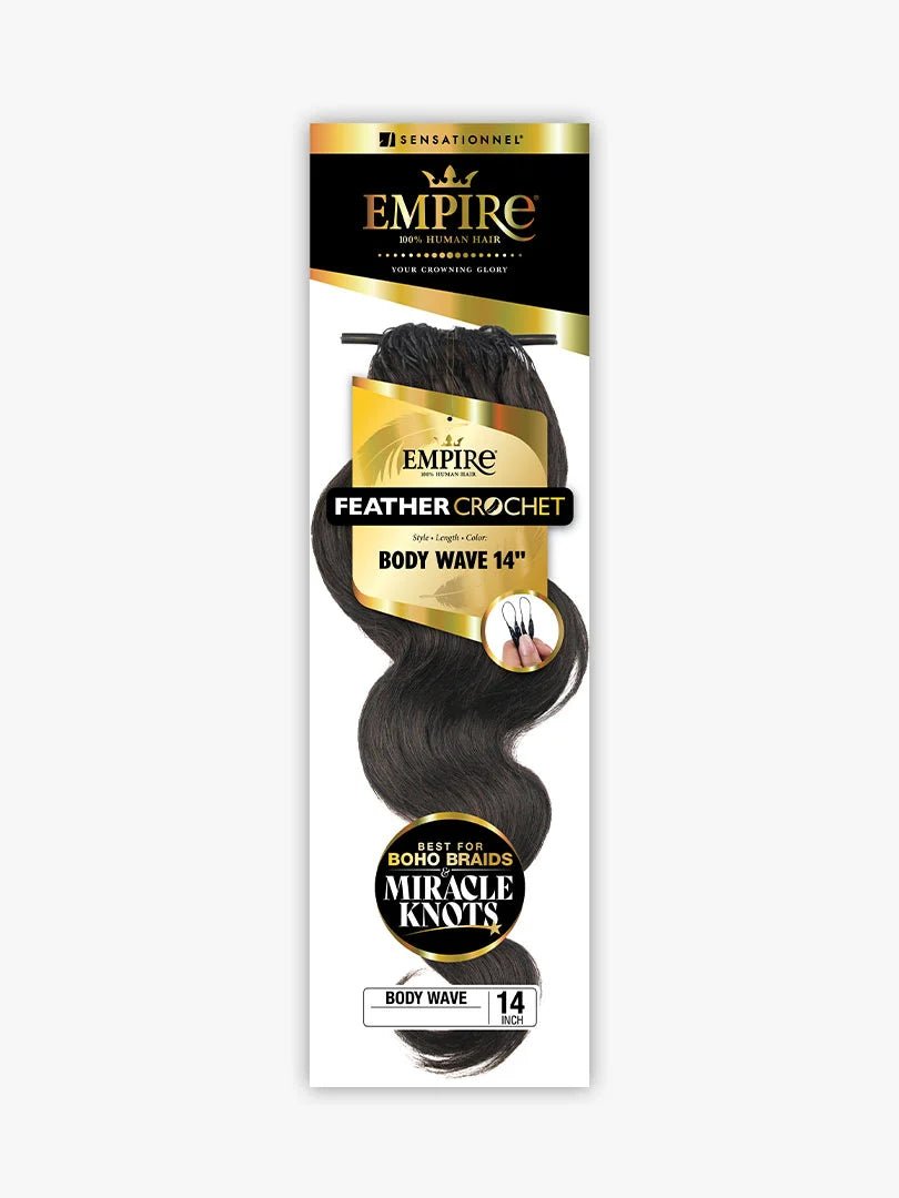 Sensationnel Empire 100% Human Hair Feather Crochet Body Wave – 18" - Beauty Exchange Beauty Supply