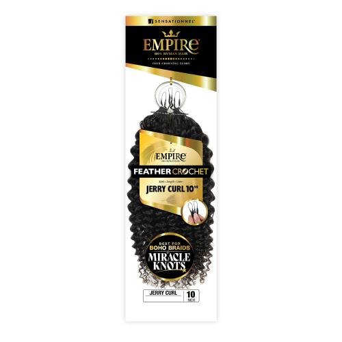 Sensationnel Empire 100% Human Hair Feather Crochet – Jerry Curl - Beauty Exchange Beauty Supply