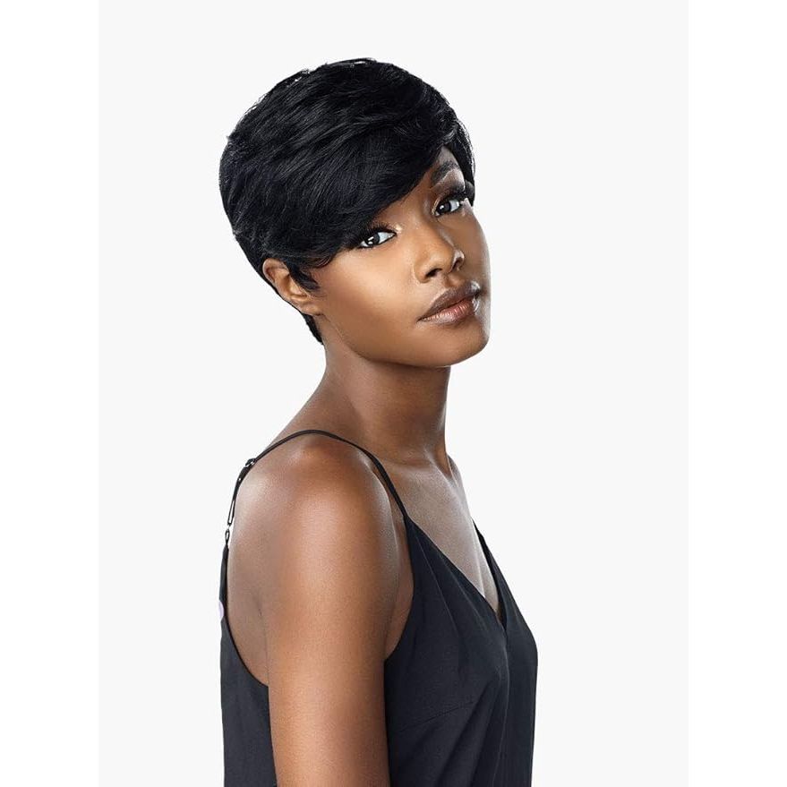 Sensationnel Empire 100% Human Hair Wig โ Jean (Salt & Pepper Series) | Pre - Styled Classic Look - Beauty Exchange Beauty Supply