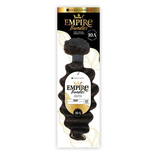 Sensationnel Empire 10A Virgin Human Hair – Deep Wave (Natural Black, Long - Lasting, Tangle - Free) – 14” to 28 - Beauty Exchange Beauty Supply