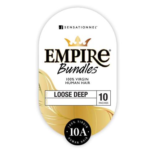 Sensationnel Empire 10A Virgin Human Hair – Loose Deep (Natural Black, Soft Curls, Tangle - Free) – 12” to 28” - Beauty Exchange Beauty Supply