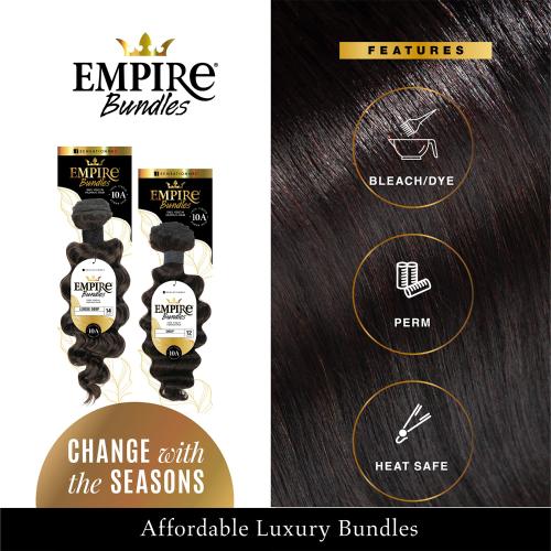 Sensationnel Empire 10A Virgin Human Hair – Loose Deep (Natural Black, Soft Curls, Tangle - Free) – 12” to 28” - Beauty Exchange Beauty Supply