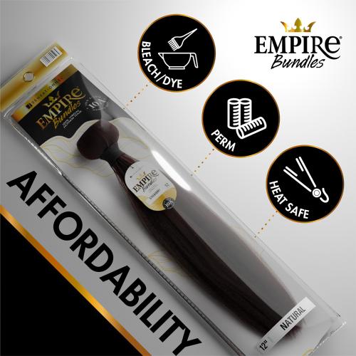 Sensationnel Empire 10A Virgin Human Hair – Straight (Natural Black, Sleek & Tangle - Free) – 12” to 28” - Beauty Exchange Beauty Supply