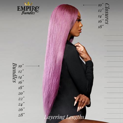 Sensationnel Empire 10A Virgin Human Hair – Straight (Natural Black, Sleek & Tangle - Free) – 12” to 28” - Beauty Exchange Beauty Supply