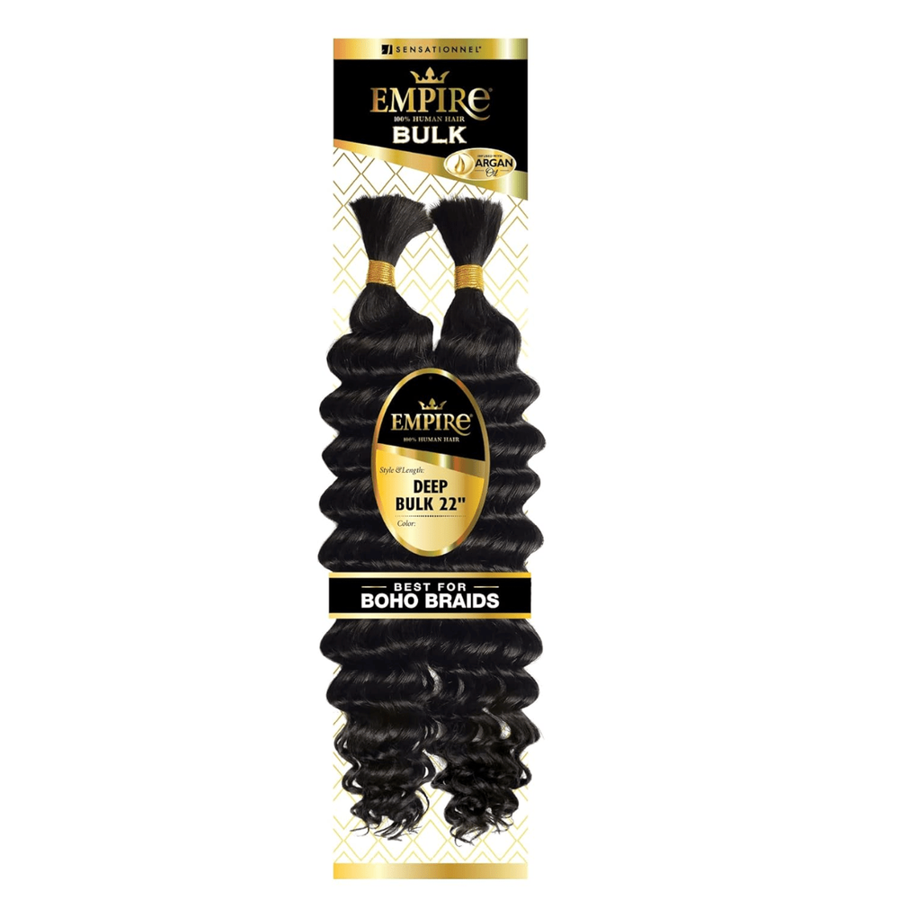 Sensationnel Empire Bulk Braiding Deep Bulk Human Hair - 22" - Beauty Exchange Beauty Supply