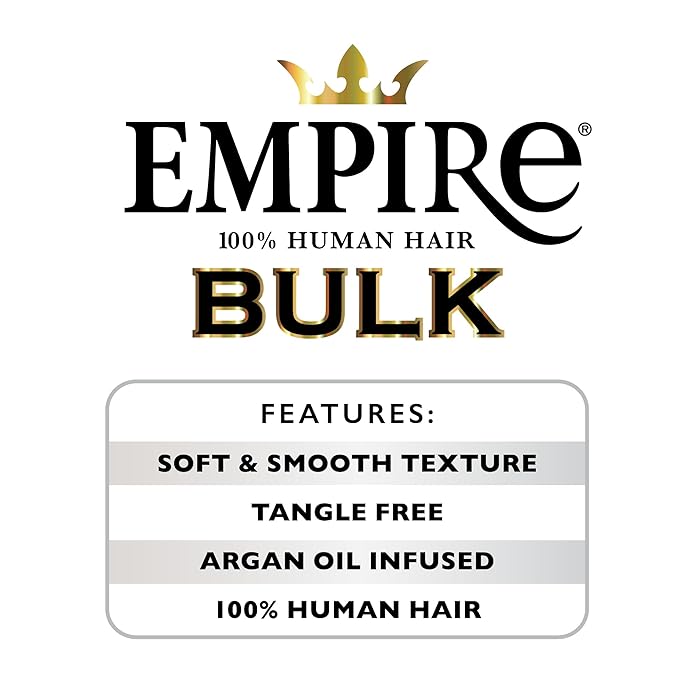 Sensationnel Empire Human Hair – Deep Body Bulk 18" | Soft, Voluminous, Tangle - Free | For Braids & Crochet Styles - Beauty Exchange Beauty Supply