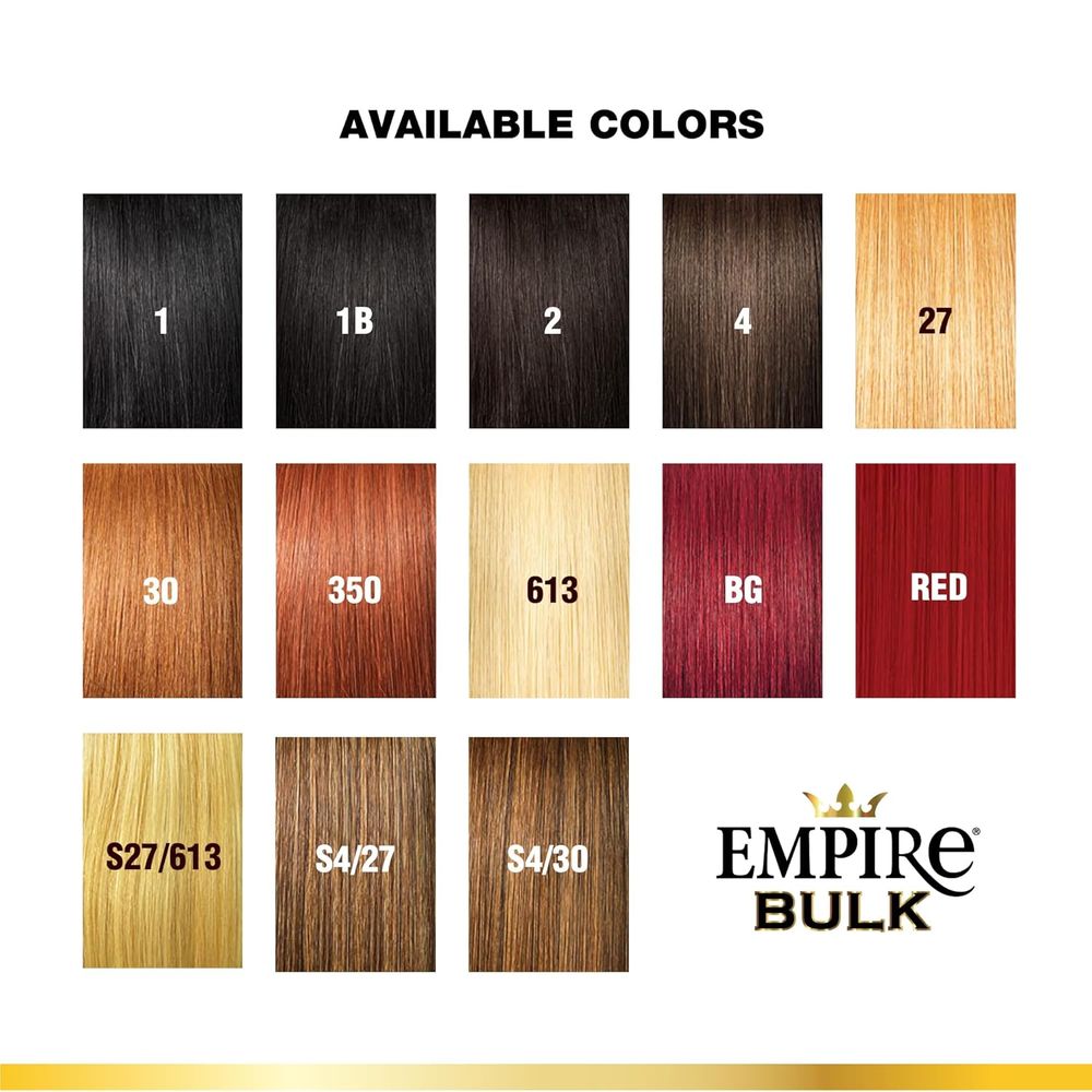 Sensationnel Empire Human Hair – Deep Body Bulk 18" | Soft, Voluminous, Tangle - Free | For Braids & Crochet Styles - Beauty Exchange Beauty Supply