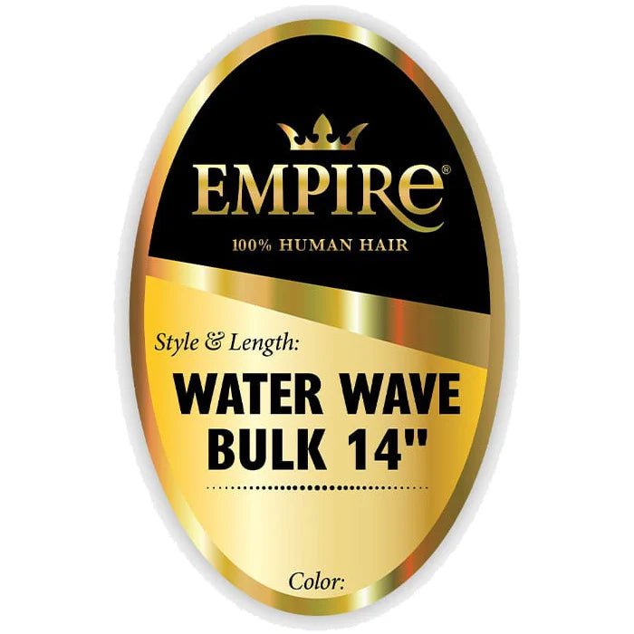 Sensationnel Empire Human Hair – Water Wave Bulk 14" | Soft, Defined, Tangle - Free | For Braids & Crochet Styles - Beauty Exchange Beauty Supply