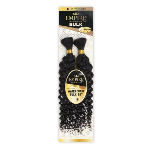 Sensationnel Empire Human Hair – Water Wave Bulk 18" | Soft, Defined, Tangle - Free | For Braids, Crochet & Boho Styles - Beauty Exchange Beauty Supply