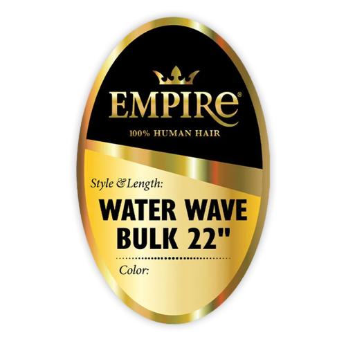 Sensationnel Empire Human Hair – Water Wave Bulk 22" | Soft, Springy, Tangle - Free | For Braids, Crochet & Boho Styles - Beauty Exchange Beauty Supply