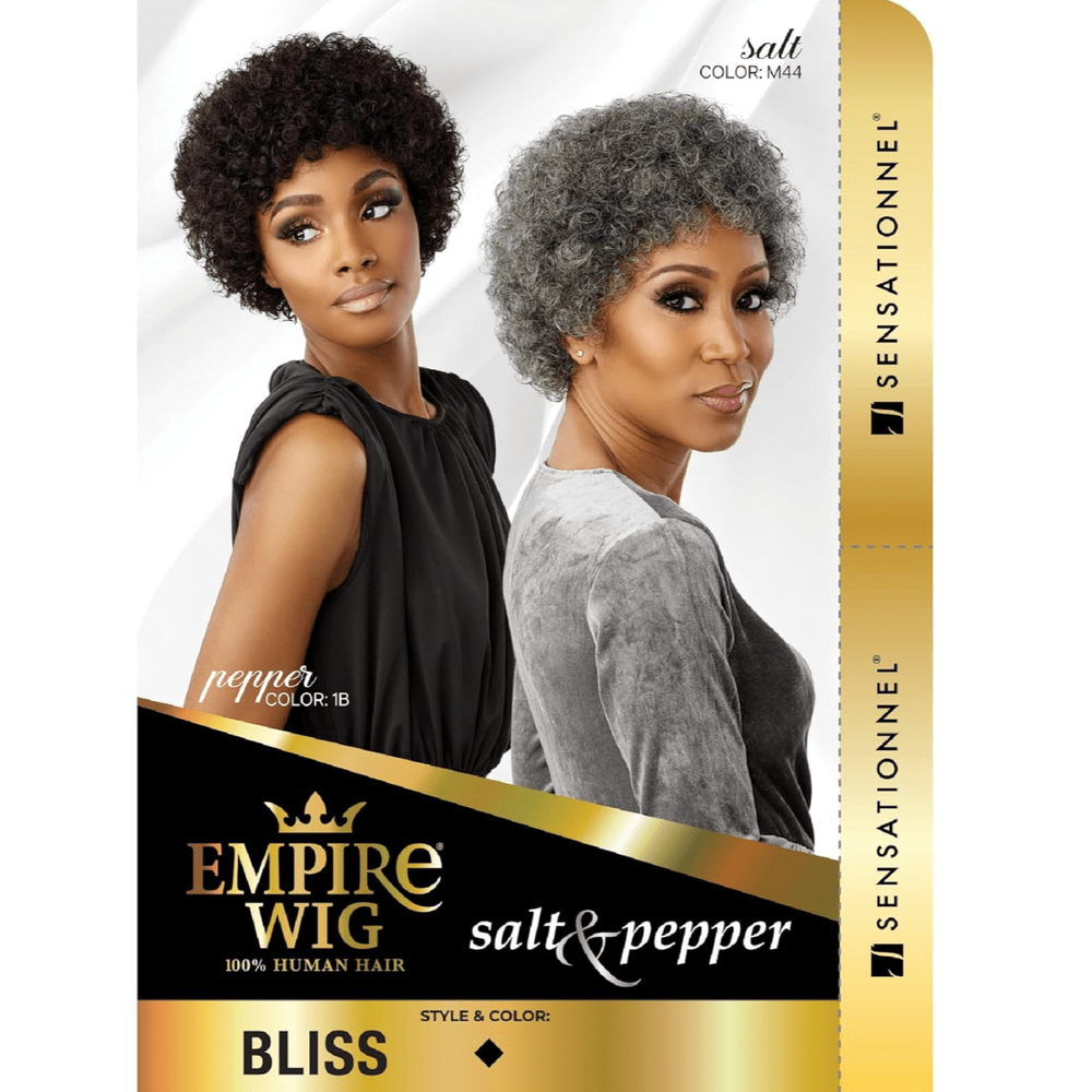 Sensationnel Empire Human Hair Wig Salt and Pepper - Bliss - Beauty Exchange Beauty Supply