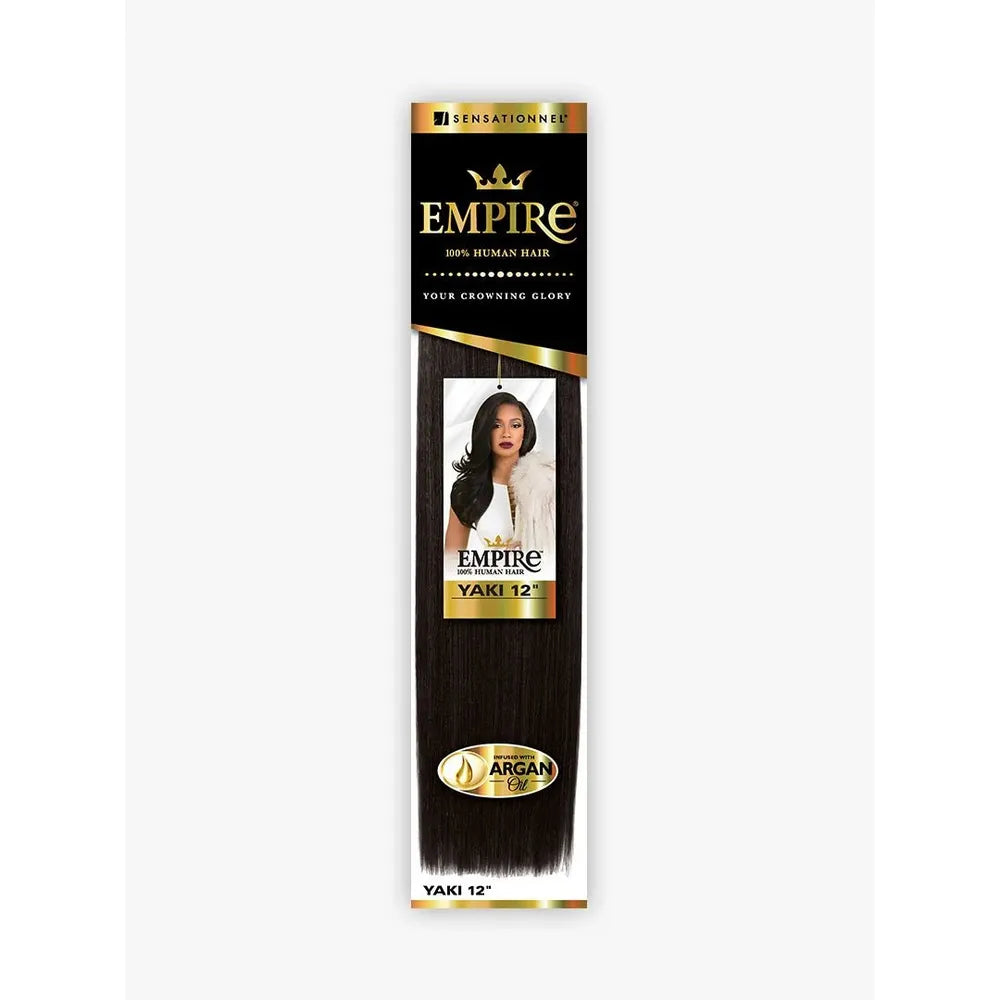 Sensationnel Empire Yaki Human Hair โ 10" & 12" | Tangle - Free Weaving for Quick Weave & Sew - In Styles - Beauty Exchange Beauty Supply