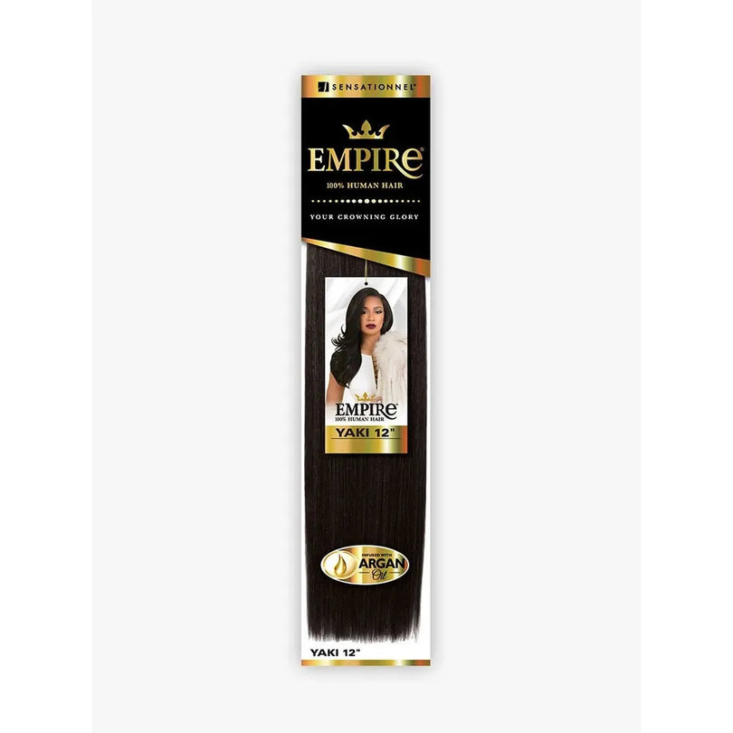 Sensationnel Empire Yaki Human Hair – 14" | Tangle - Free Weaving for Quick Weave & Sew - In Styles - Beauty Exchange Beauty Supply