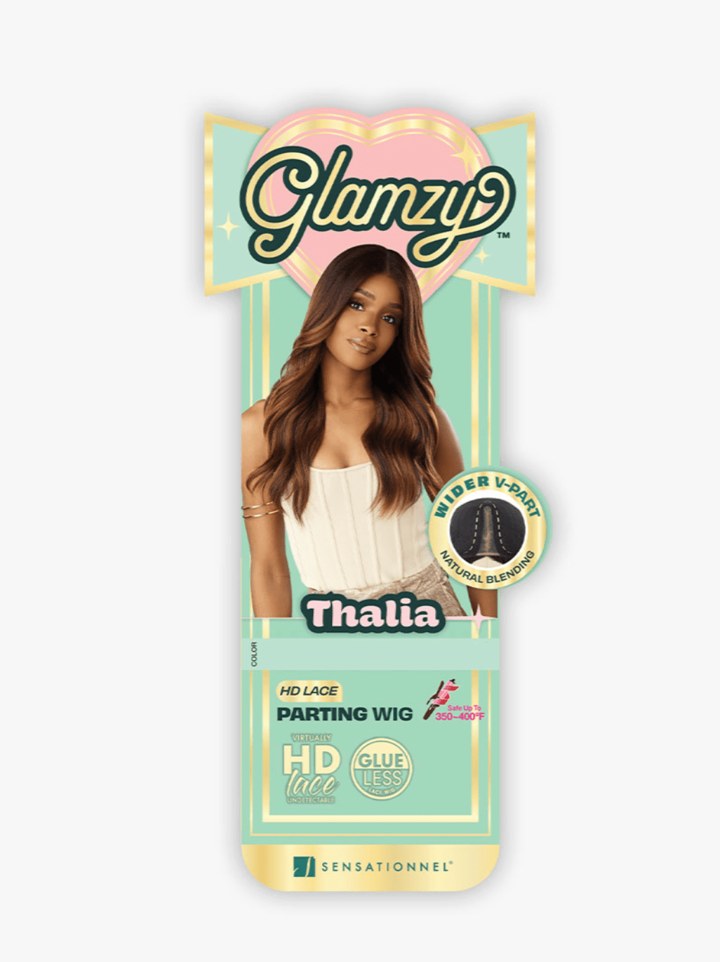 Sensationnel Glamzy HD Lace V - Part Wig – Thalia - Beauty Exchange Beauty Supply