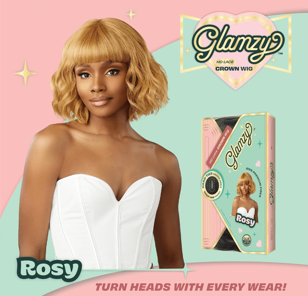 Sensationnel Glamzy Lace Crown Wig - Rosy - Beauty Exchange Beauty Supply