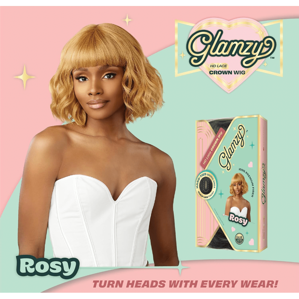 Sensationnel Glamzy Lace Crown Wig - Rosy - Beauty Exchange Beauty Supply