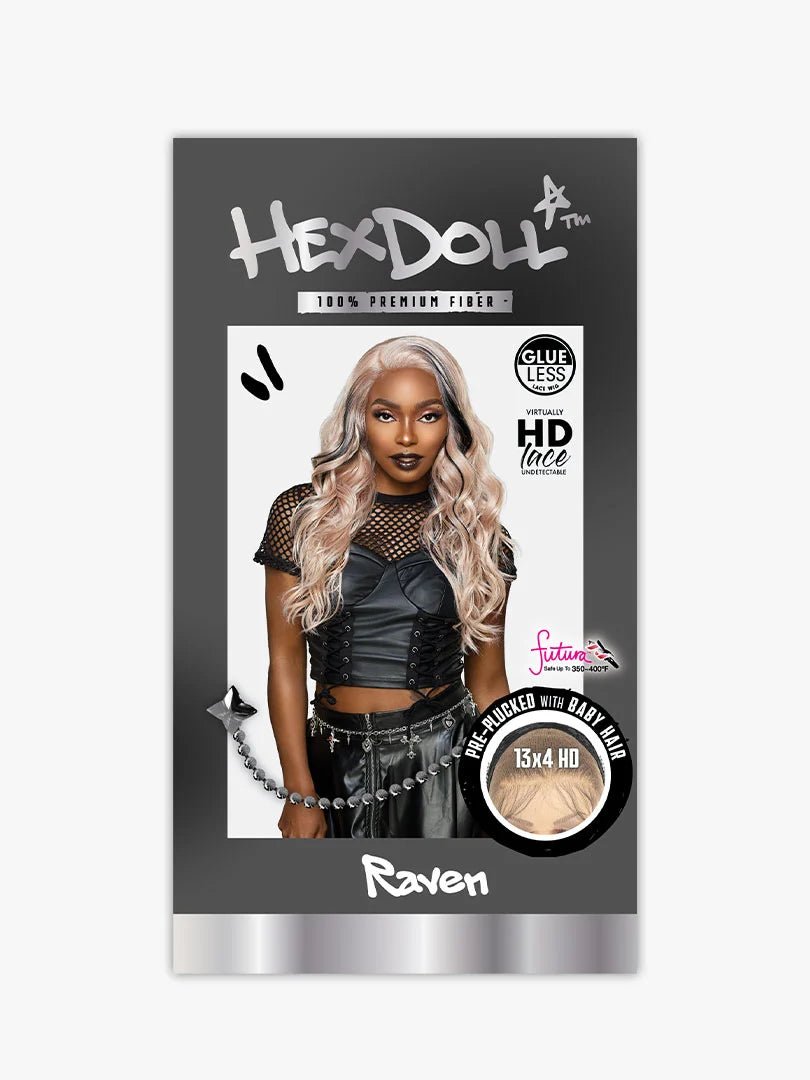 Sensationnel HexDoll HD Synthetic Lace Wig – Raven - Beauty Exchange Beauty Supply