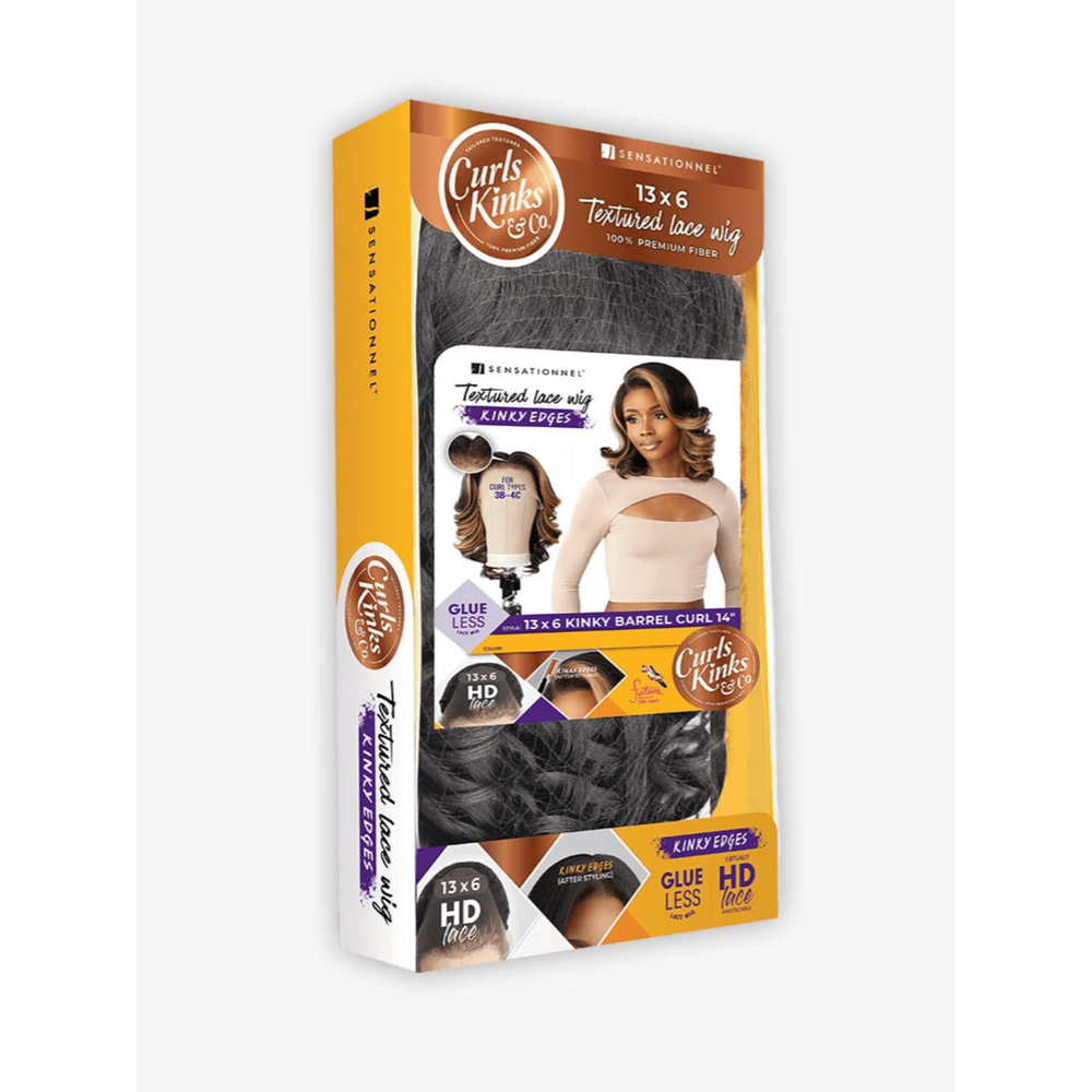 Sensationnel Kinky Edges 13x6 – Kinky Barrel Curl 14" - Beauty Exchange Beauty Supply