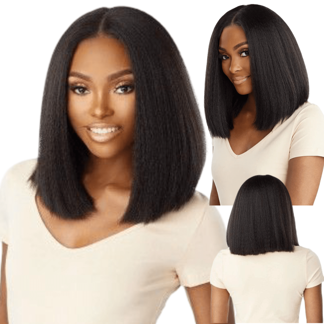 Sensationnel Kinky Edges 13x6 Synthetic HD Lace Front Wig - Kinky Bob 14" - Beauty Exchange Beauty Supply