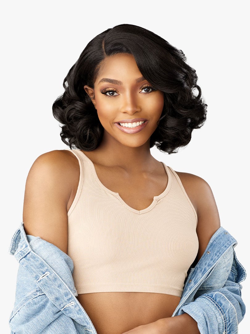 Sensationnel Kinky Edges Y - Part HD Lace Wig – Barrel Curl 12" - Beauty Exchange Beauty Supply