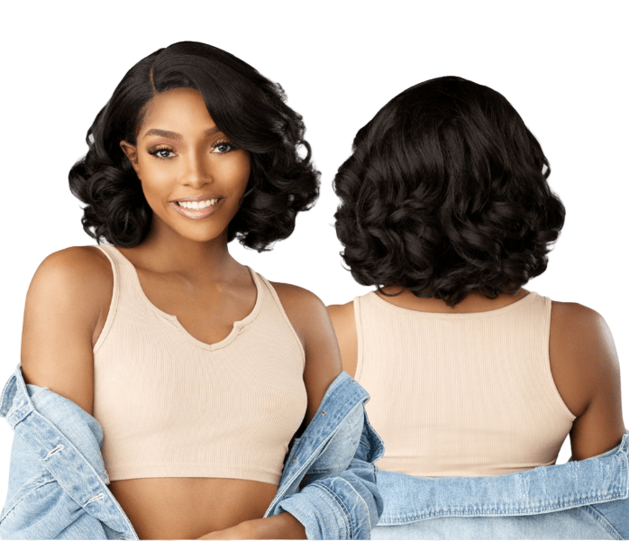 Sensationnel Kinky Edges Y - Part HD Lace Wig โ Barrel Curl 12" - Beauty Exchange Beauty Supply
