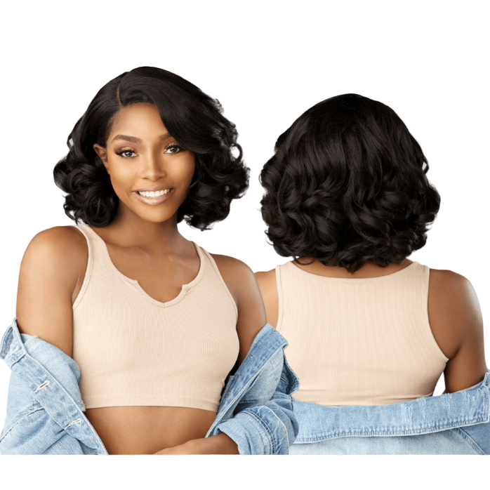 Sensationnel Kinky Edges Y - Part HD Lace Wig – Barrel Curl 12" - Beauty Exchange Beauty Supply