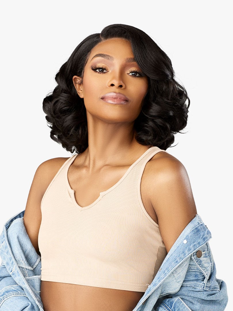 Sensationnel Kinky Edges Y - Part HD Lace Wig – Barrel Curl 12" - Beauty Exchange Beauty Supply