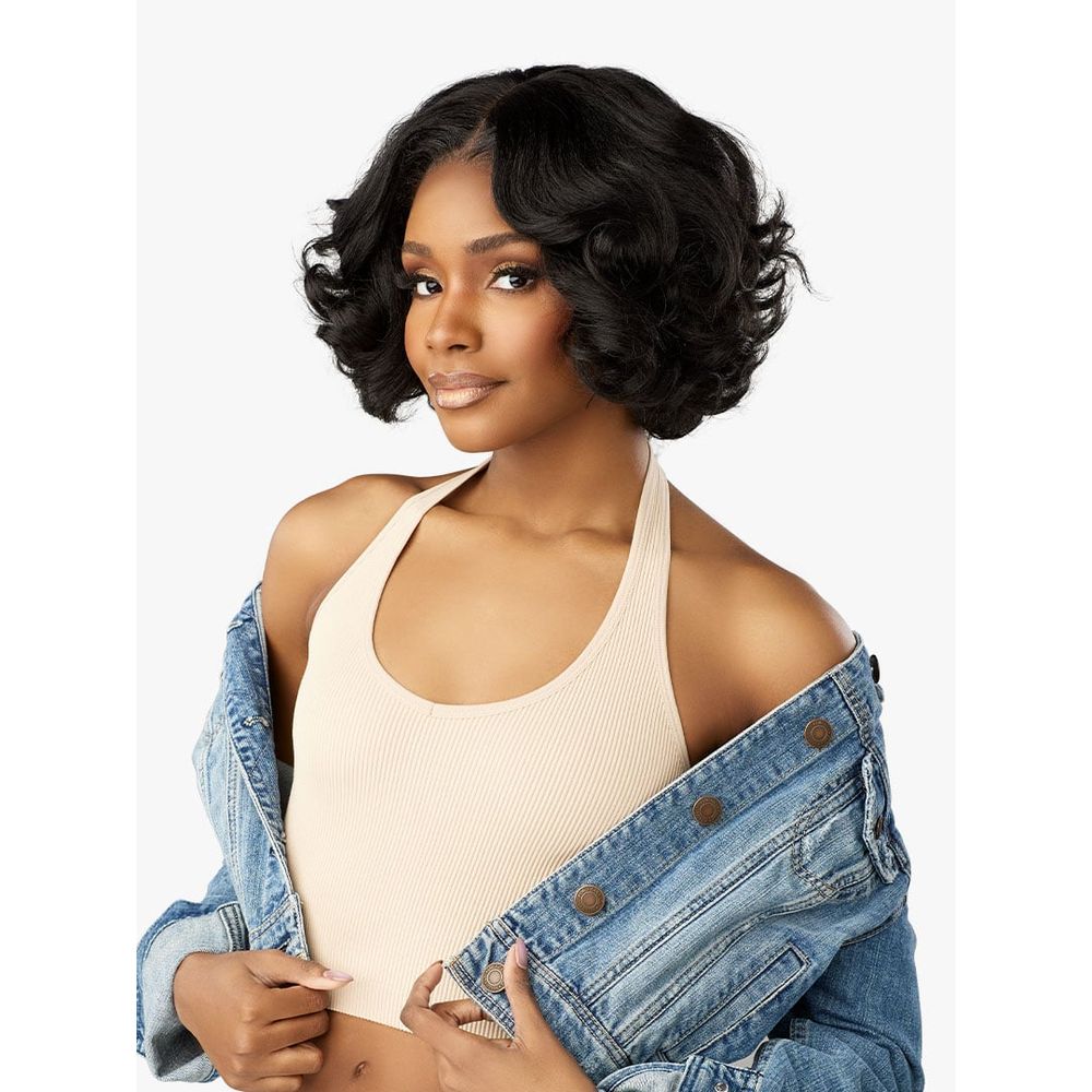 Sensationnel Kinky Edges Y - Part HD Lace Wig – Kinky Roller Set 10" - Beauty Exchange Beauty Supply