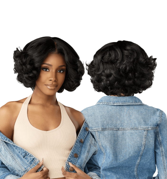 Sensationnel Kinky Edges Y - Part HD Lace Wig – Kinky Roller Set 10" - Beauty Exchange Beauty Supply
