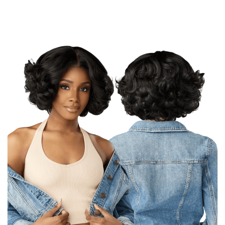 Sensationnel Kinky Edges Y - Part HD Lace Wig – Kinky Roller Set 10" - Beauty Exchange Beauty Supply