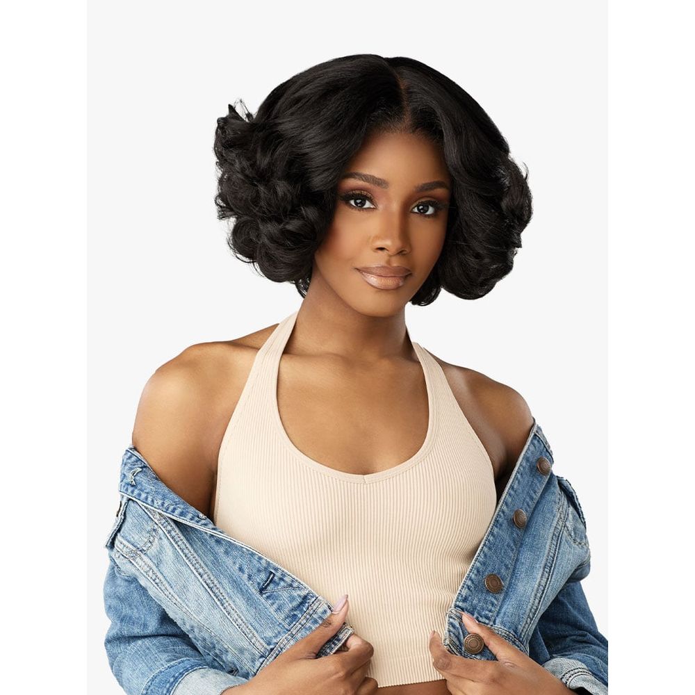 Sensationnel Kinky Edges Y - Part HD Lace Wig – Kinky Roller Set 10" - Beauty Exchange Beauty Supply