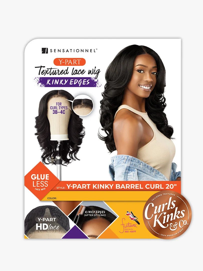 Sensationnel Kinky Edges Y - Part - Kinky Barrel Curl 20" - Beauty Exchange Beauty Supply