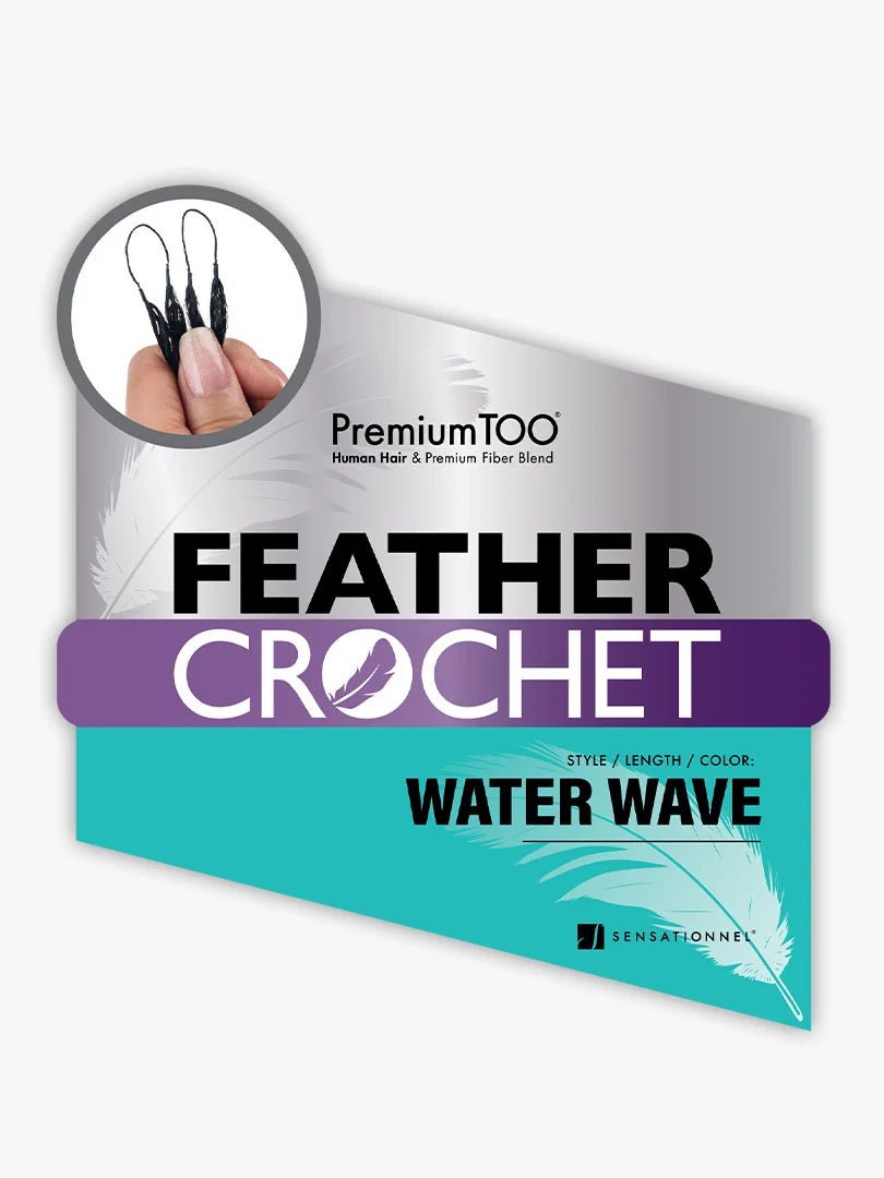 Sensationnel Premium Too Feather Human Hair Blend Crochet Water Wave – 18" - Beauty Exchange Beauty Supply