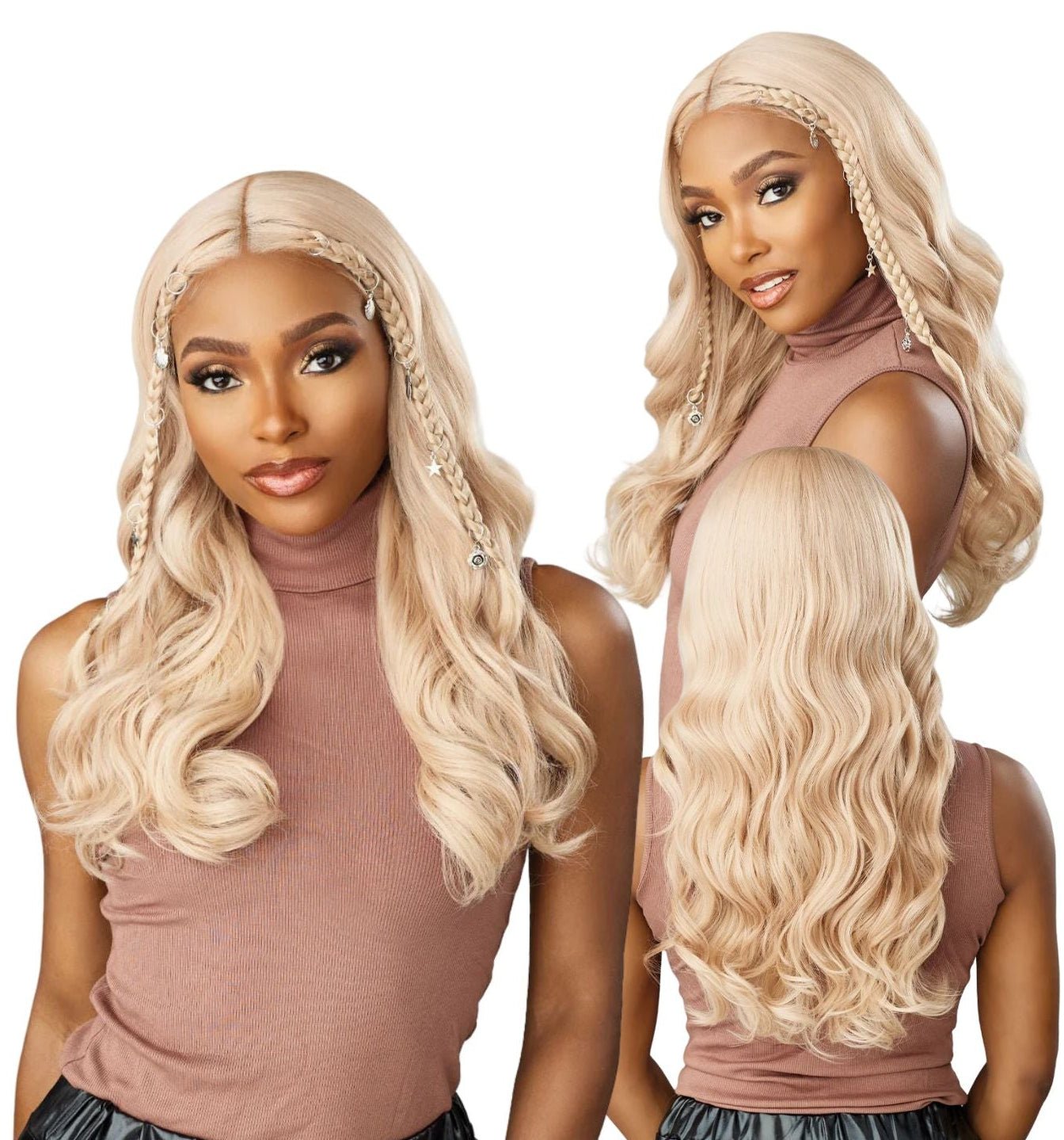 Sensationnel Shear Muse Gold Krush Series Synthetic HD Lace Front Wig - Velisha - Beauty Exchange Beauty Supply