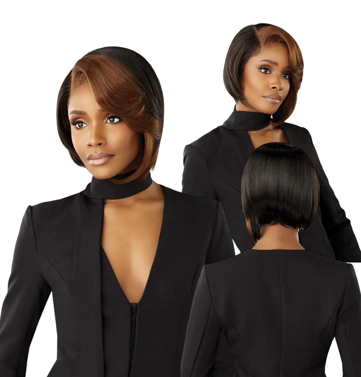 Sensationnel Synthetic Hair Butta Chic Bob Glueless HD Lace Front Wig - BOB Unit 11 - Beauty Exchange Beauty Supply