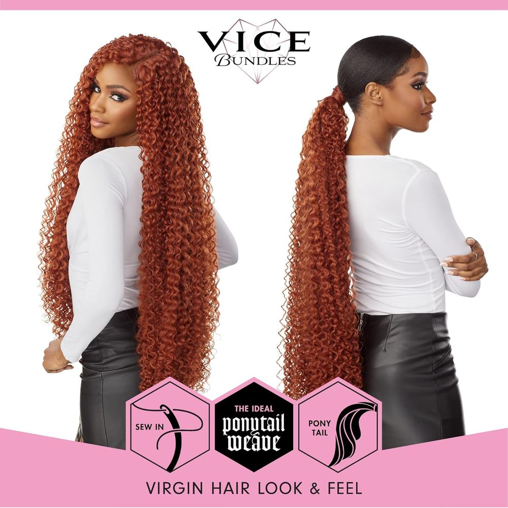 Sensationnel Vice Bundles – Boho Curl 30" | Synthetic Virgin Hair Dupe | Sew - In, Weave, or Ponytail Styling - Beauty Exchange Beauty Supply