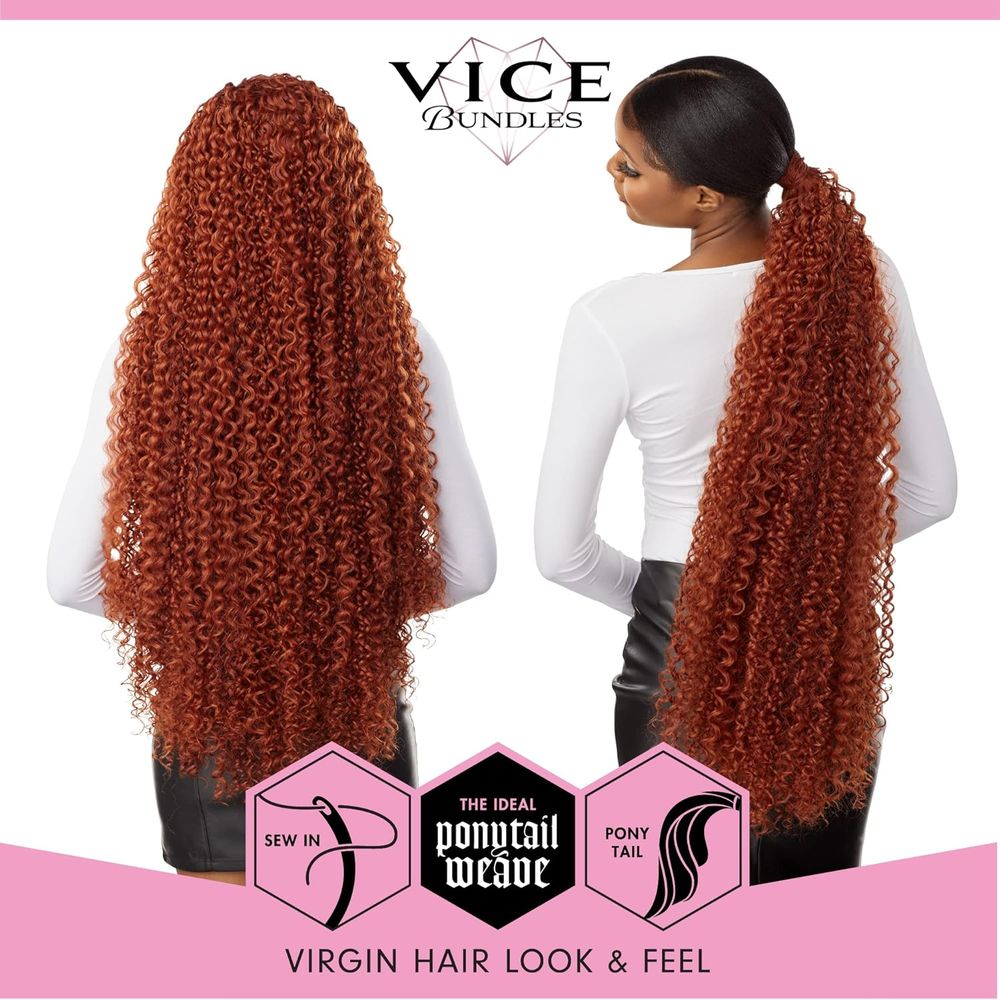 Sensationnel Vice Bundles – Boho Curl 30" | Synthetic Virgin Hair Dupe | Sew - In, Weave, or Ponytail Styling - Beauty Exchange Beauty Supply