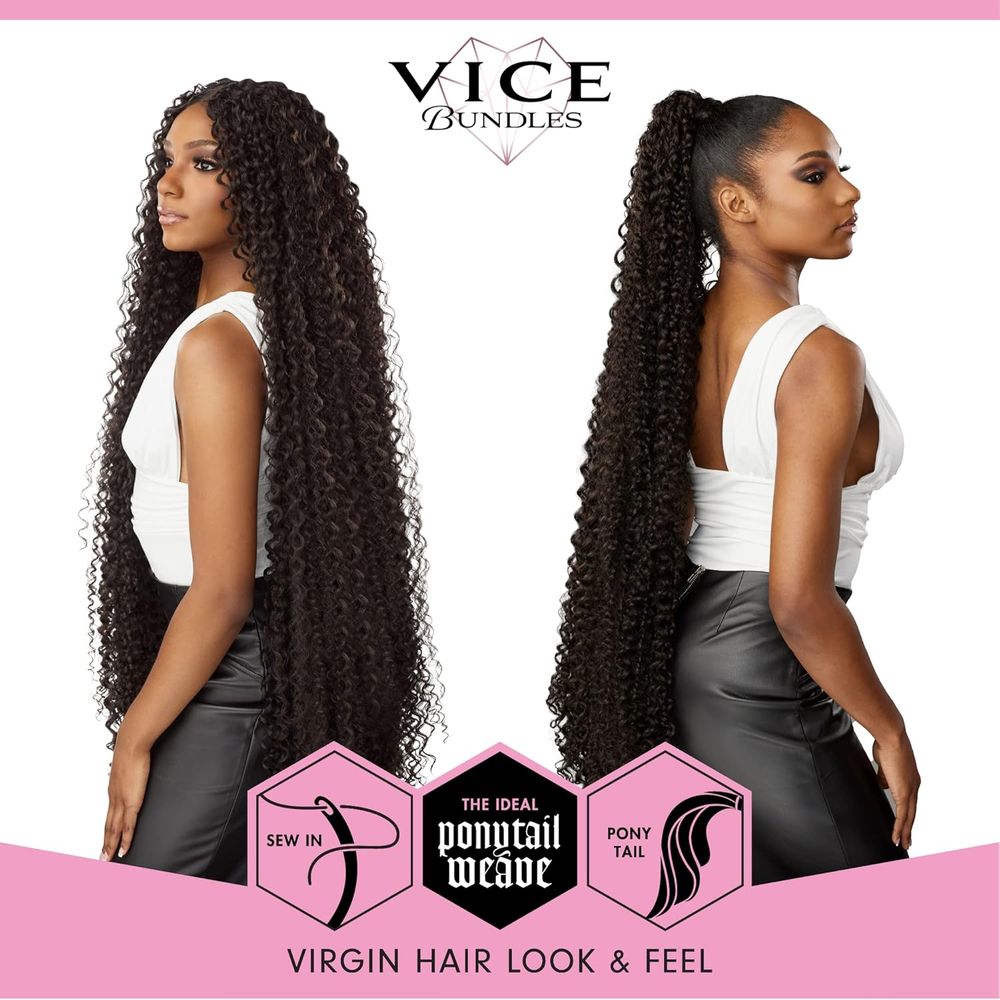 Sensationnel Vice Bundles – Boho Curl 36" | Extra Long Synthetic Virgin Hair Dupe | Weave, Sew - In, or Ponytail Ready - Beauty Exchange Beauty Supply