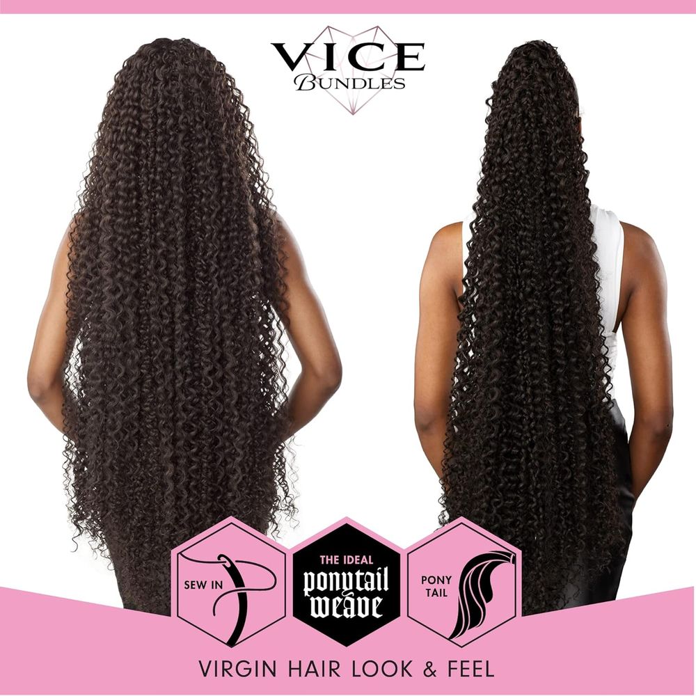 Sensationnel Vice Bundles – Boho Curl 36" | Extra Long Synthetic Virgin Hair Dupe | Weave, Sew - In, or Ponytail Ready - Beauty Exchange Beauty Supply