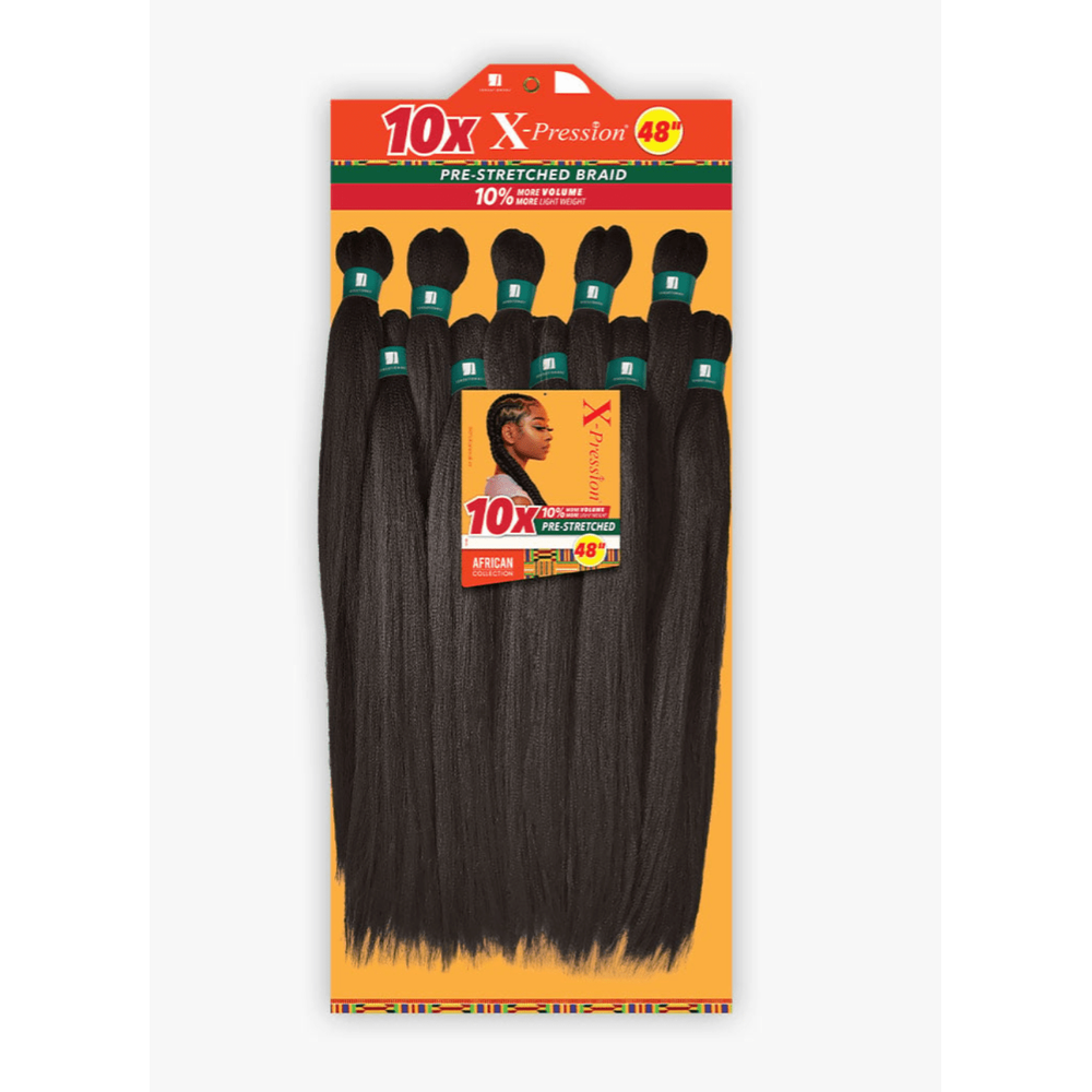 Sensationnel X - Pression Pre - Stretched Braid – 48" - Beauty Exchange Beauty Supply