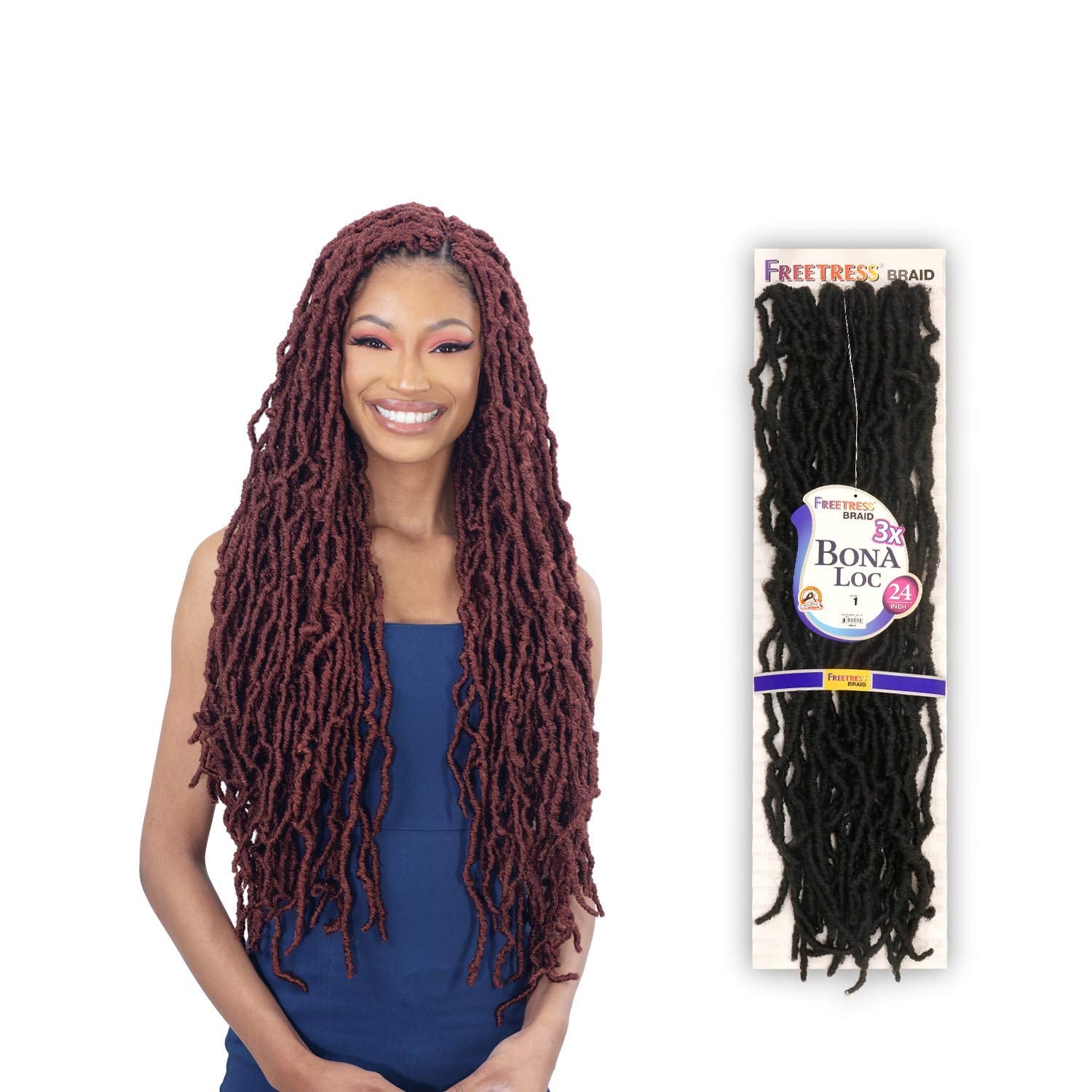 Shake n Go Freetress 3X Bona Loc 24" - Beauty Exchange Beauty Supply