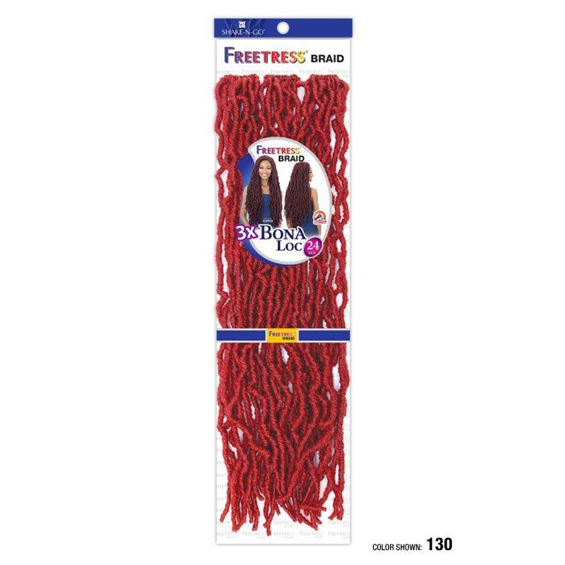 Shake n Go Freetress 3X Bona Loc 24" – Long Faux Locs Crochet Hair | Lightweight, Pre - Formed & Easy to Install - Beauty Exchange Beauty Supply