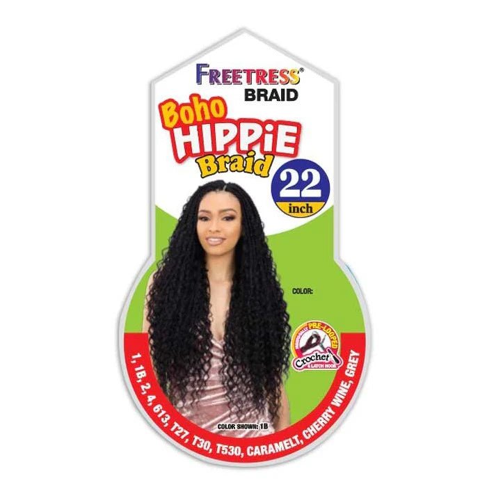 Shake n Go Freetress Synthetic Crochet Hair – Boho Hippie Braid 22″ - Beauty Exchange Beauty Supply