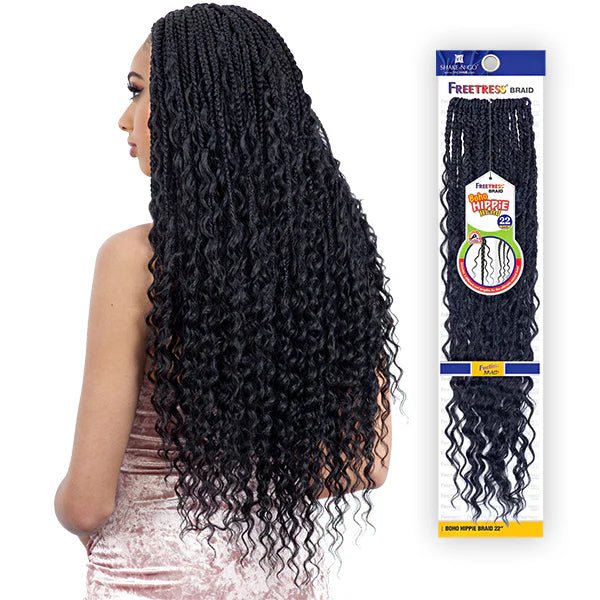 Shake n Go Freetress Synthetic Crochet Hair – Boho Hippie Braid 22″ - Beauty Exchange Beauty Supply