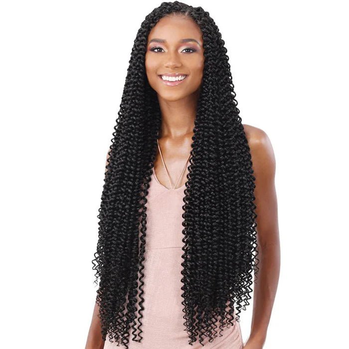 Shake n Go Freetress Water Wave Extra Long – Soft, Flowing Crochet Braid Hair | Tangle - Free & Lightweight | Ideal for Boho, Locs & Curls - Beauty Exchange Beauty Supply