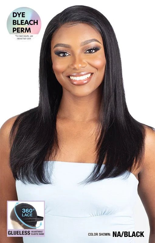Shake N Go Glossy 360 Lace Frontal Wig – Straight 20" - Beauty Exchange Beauty Supply