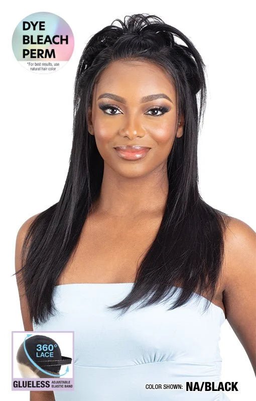 Shake N Go Glossy 360 Lace Frontal Wig โ Straight 20" - Beauty Exchange Beauty Supply