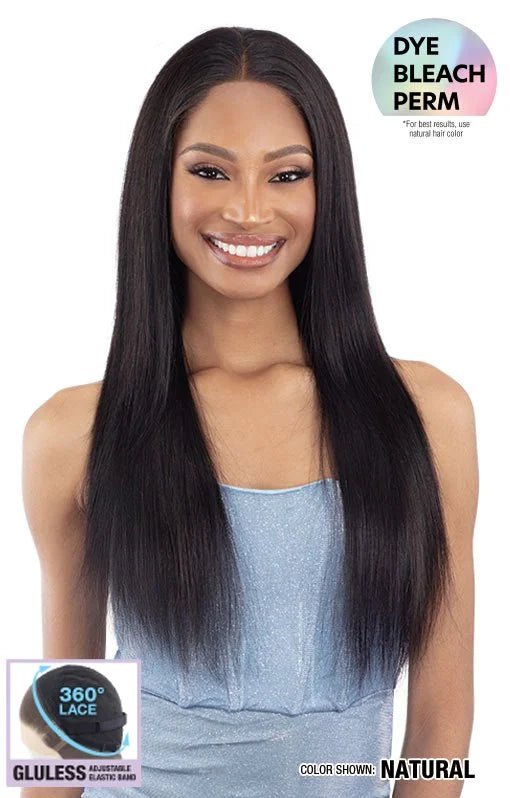 Shake N Go Glossy 360 Lace Frontal Wig – Straight 24" - Beauty Exchange Beauty Supply