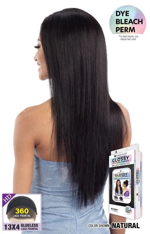 Shake N Go Glossy 360 Lace Frontal Wig – Straight 24" - Beauty Exchange Beauty Supply
